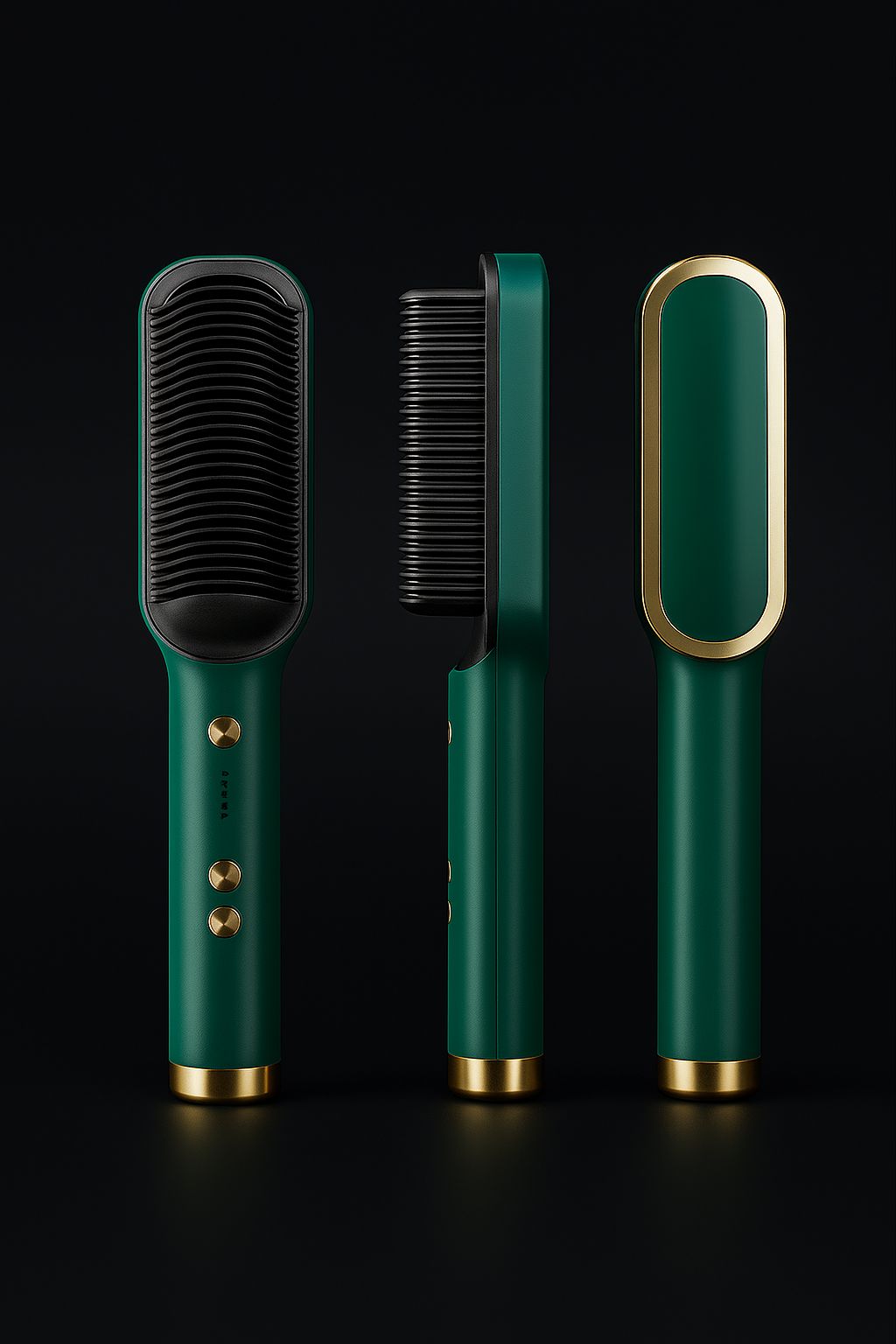 Professional Hair Straightener Tourmaline Ceramic Hair Curler Brush Hair Comb